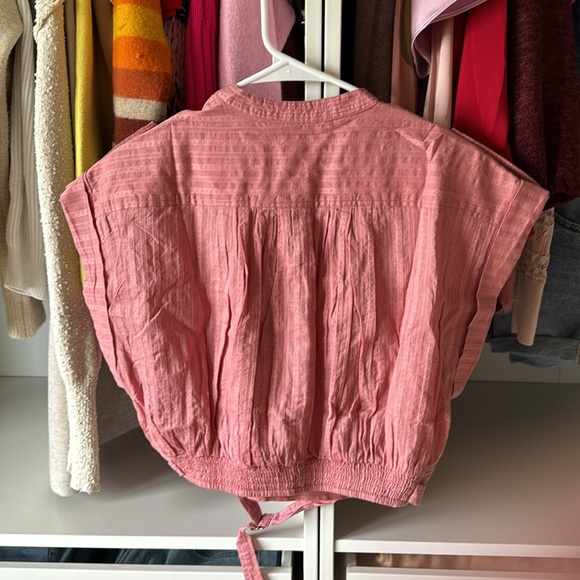 NWT Anthropologie Short-Sleeve Cinched Safari Top - Picture 9 of 10